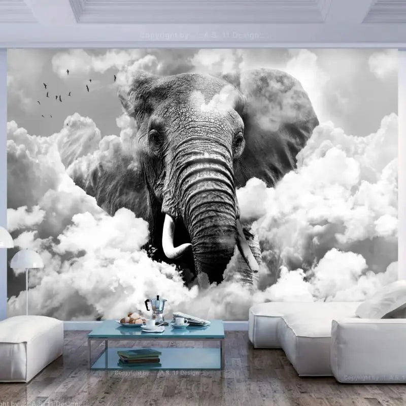 Papier Peint Animaux - Pouvoir Éléphant  Ethnique déco