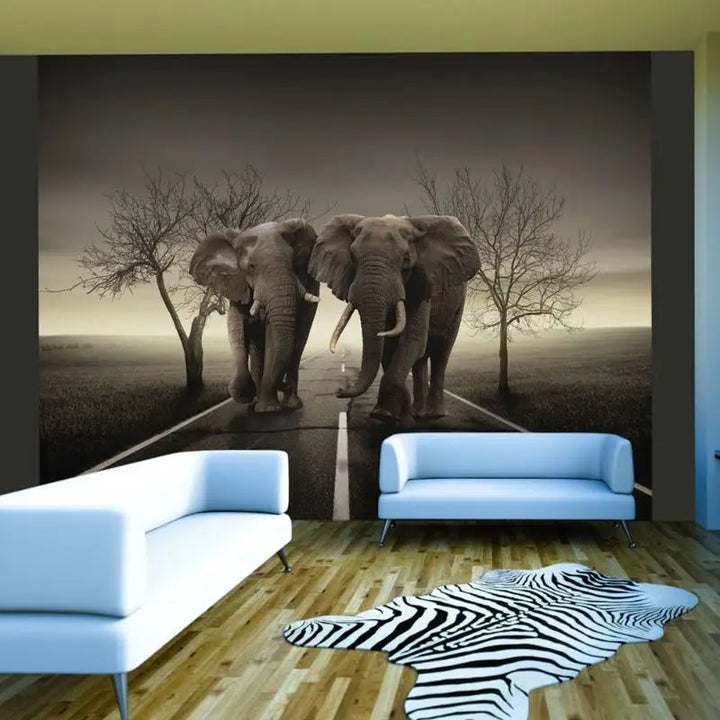 Papier Peint Animaux - Règne Éléphant  Ethnique déco