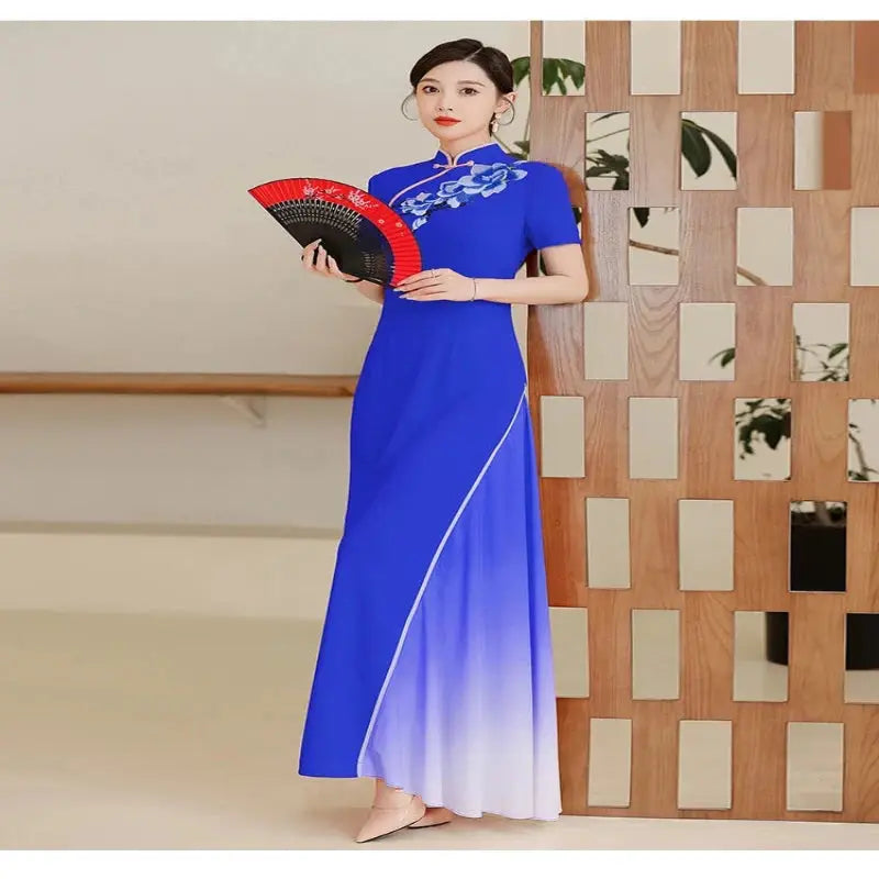 Robe Chinoise -  Cheongsam Traditionnel  Ethnique déco