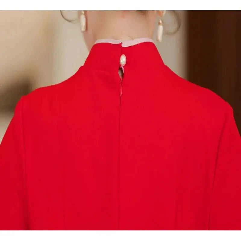 Robe Chinoise -  Cheongsam Traditionnel  Ethnique déco