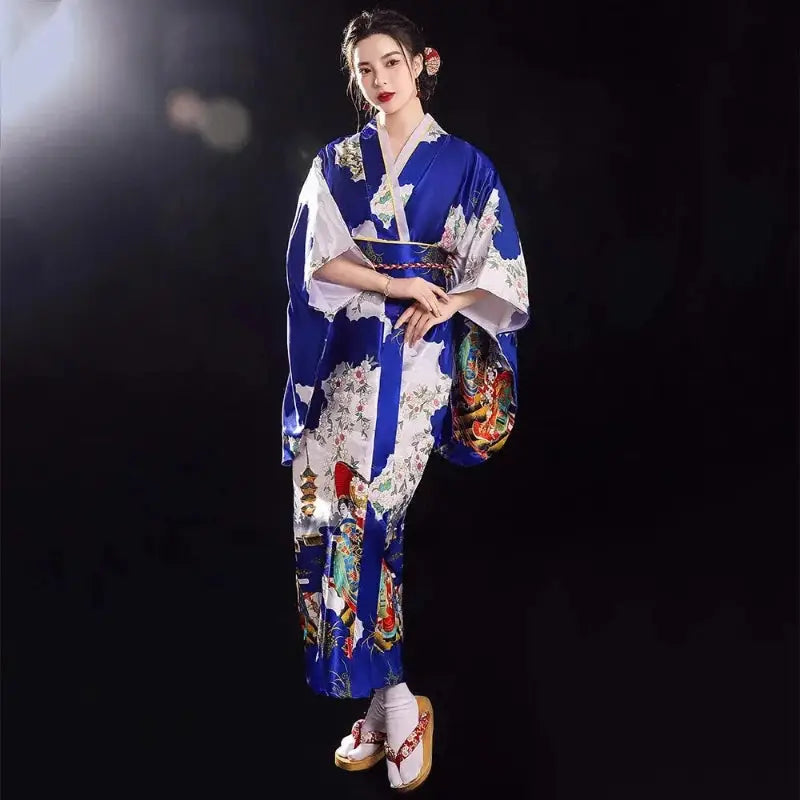 Robe Chinoise - Japon bleu  Ethnique déco