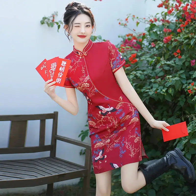 Robe Chinoise - La Rouge Moderne  Ethnique déco