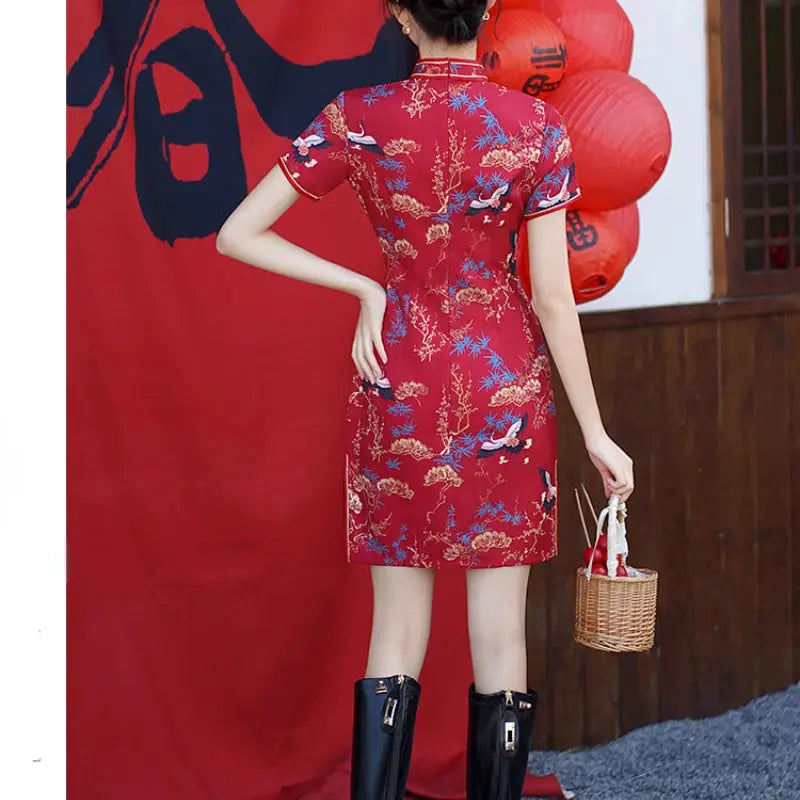 Robe Chinoise - La Rouge Moderne  Ethnique déco