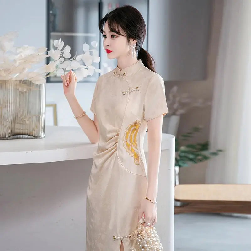 Robe Chinoise - Mousseline de Soie  Ethnique déco