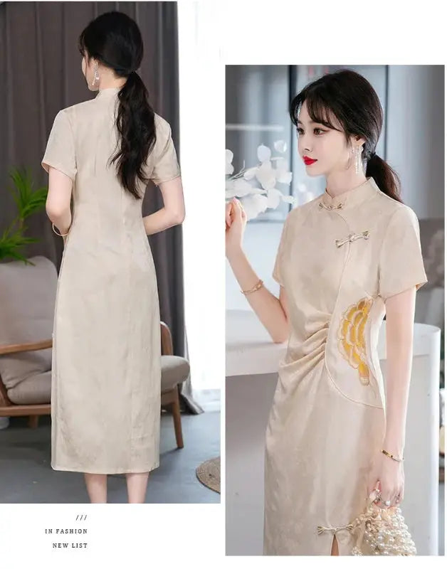 Robe Chinoise - Mousseline de Soie  Ethnique déco