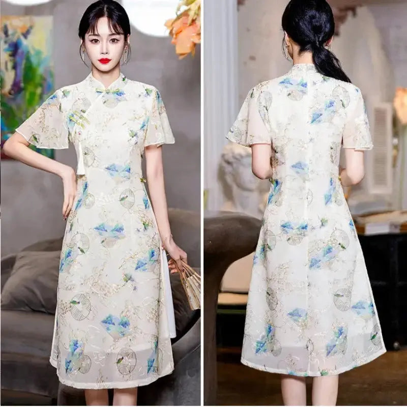 Robe Chinoise - Qipao Le Bel Oiseau  Ethnique déco
