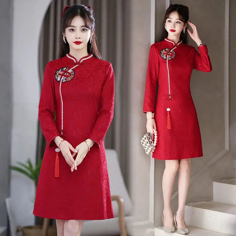 Robe Chinoise - Tradition Dentelle  Ethnique déco