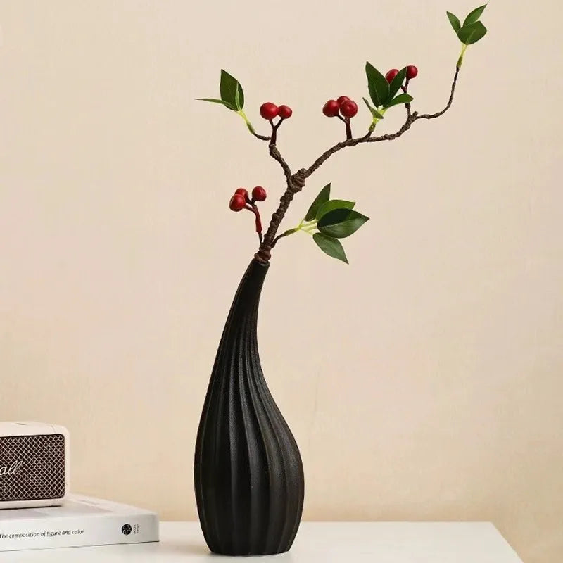 Vase Scandinave - Duo Blanc et Noir  Ethnique déco