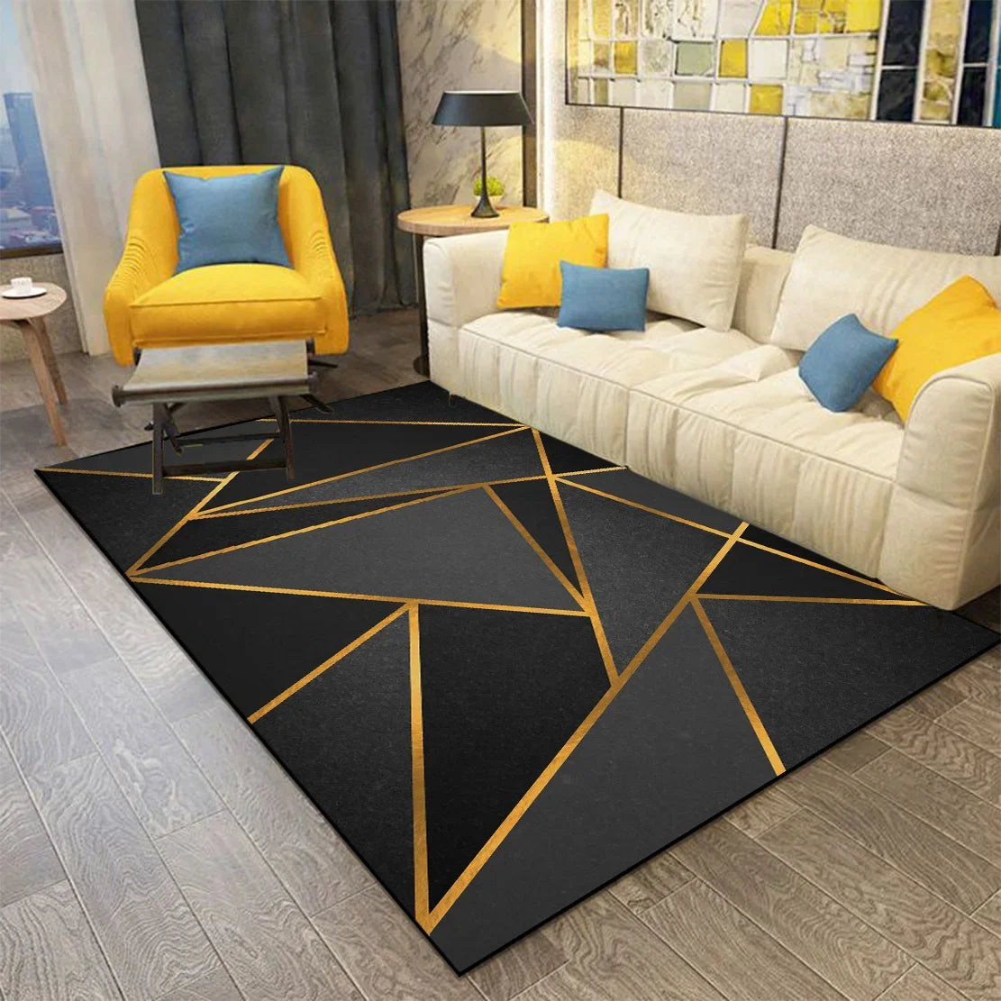 Tapis Géométrique - Design Sobriété  Ethnique déco