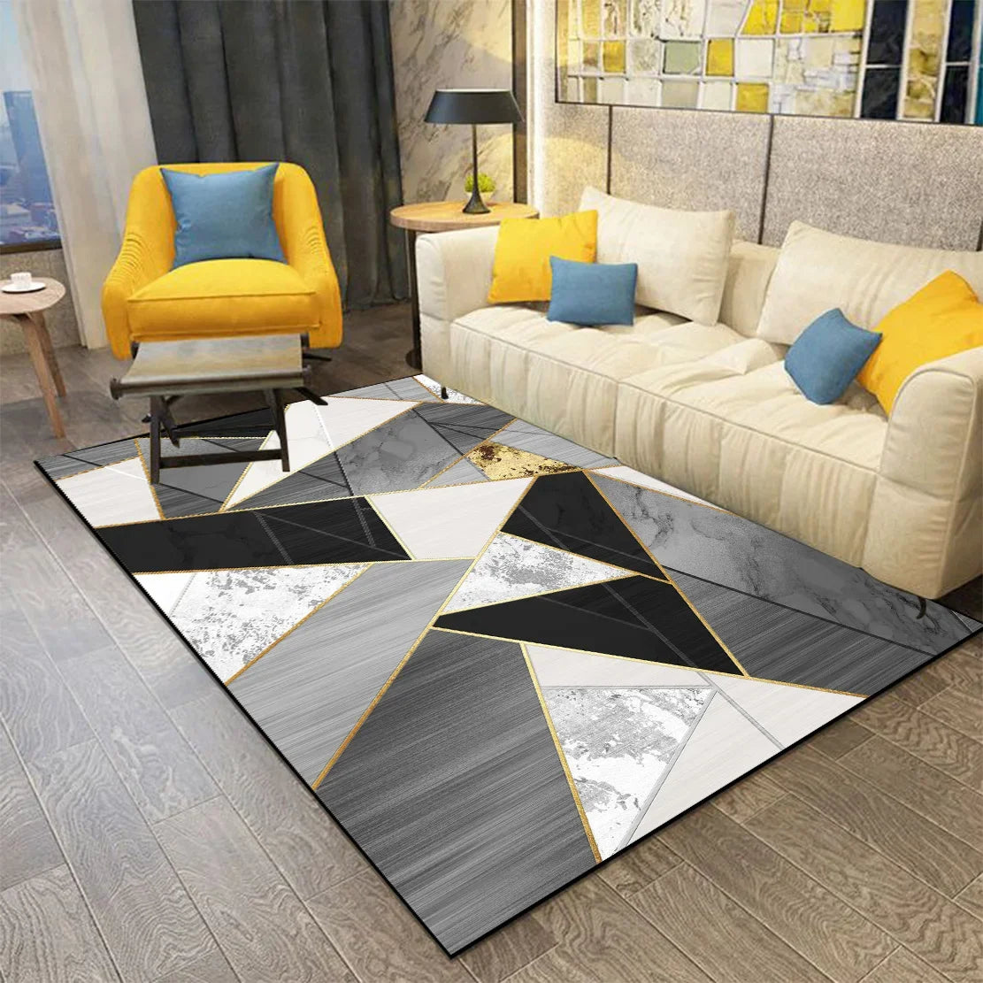 Tapis Géométrique - Touche D'or  Ethnique déco