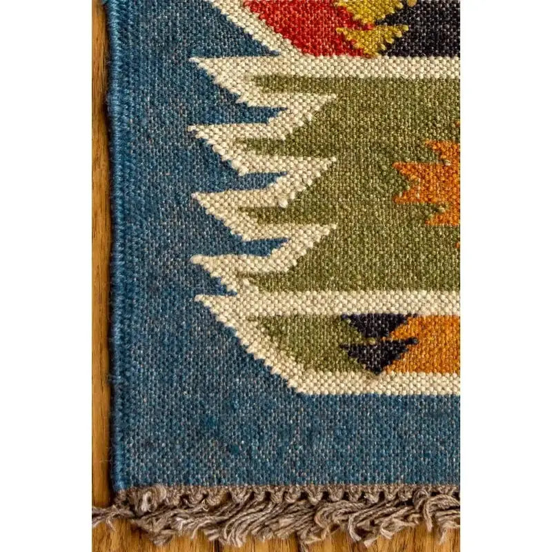 Tapis Marocain - Kilim Vintage tissé main  Ethnique déco