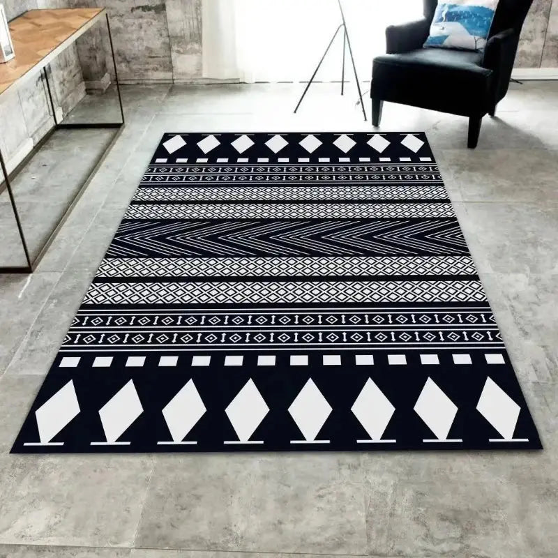 Tapis Marocain - Simplicité Orientale  Ethnique déco