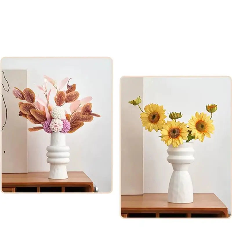 Vase en céramique - Blanc de Norvège  Ethnique déco